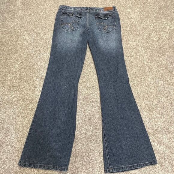Bongo womens /jr. Flare jeans sz 13 cowgirl rodeo Equestrian Riding Y2K - Picture 3 of 12
